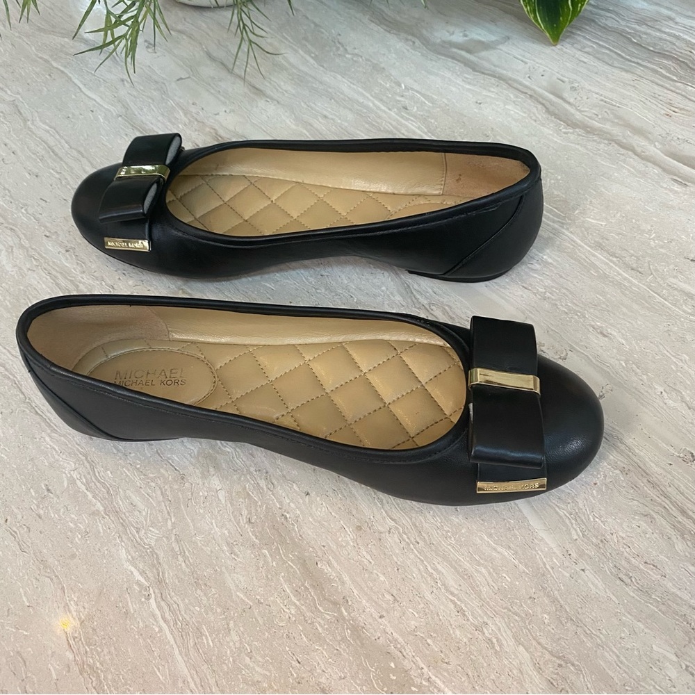 MICHAEL Michael Kors Navy Flats with Bow - Picture 10 of 14